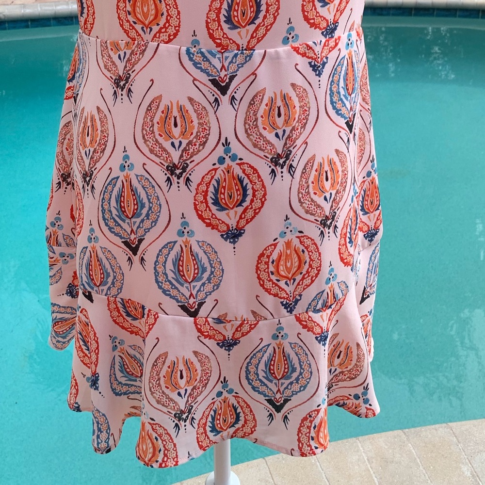Women’s Aqua Lined Dress - Picture 7 of 9